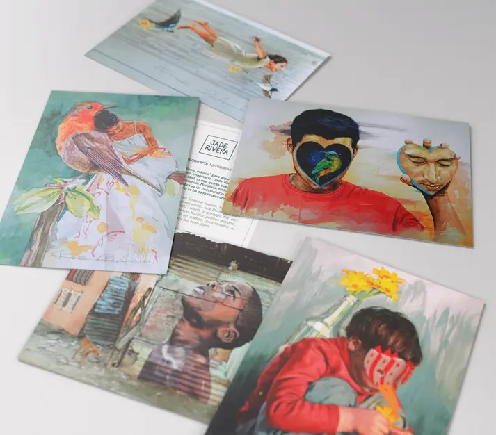 Pack de 5 Prints Full Color de Jade Rivera – Arte Exclusivo en Alta Calidad